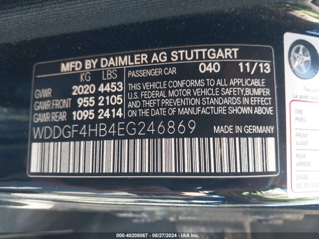 WDDGF4HB4EG246869 Mercedes-Benz C 250 Luxury/sport