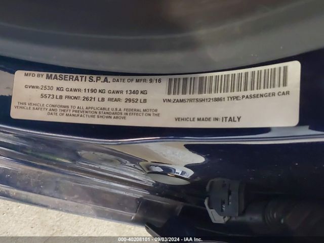 ZAM57RTS5H1218861 Maserati Ghibli S Q4