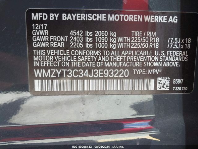 WMZYT3C34J3E93220 Mini Countryman Cooper S