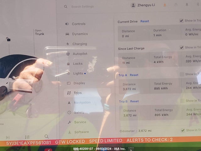 2023 TESLA MODEL 3 5YJ3E1EAXPF561081 Photo 6