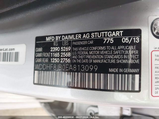 WDDHF8JB0EA813099 Mercedes-Benz E 350 4matic