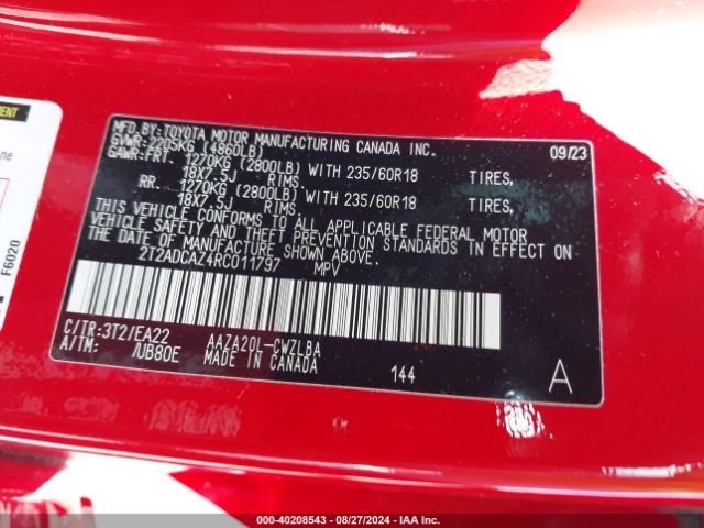 2024 LEXUS NX 2T2ADCAZ4RC011797 Photo 8