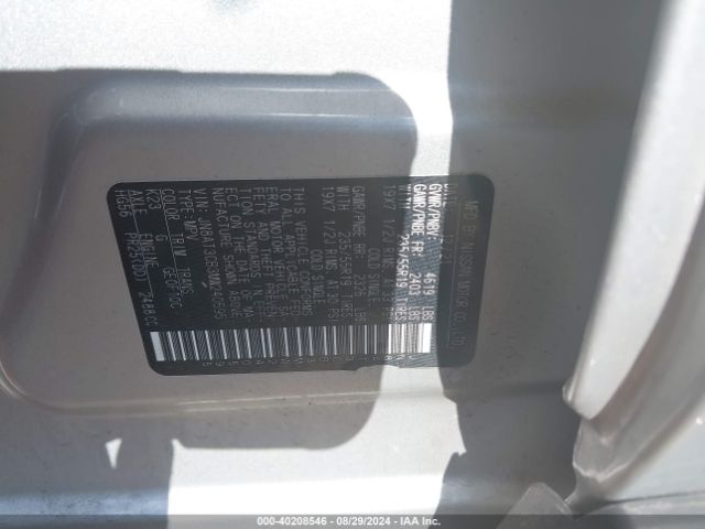 JN8AT3CB3MW240595 Nissan Rogue Sl Intelligent Awd