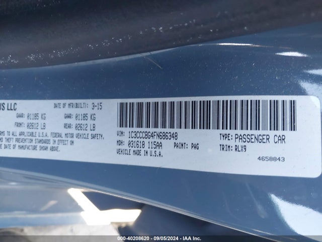 1C3CCCBG4FN686348 Chrysler 200 S