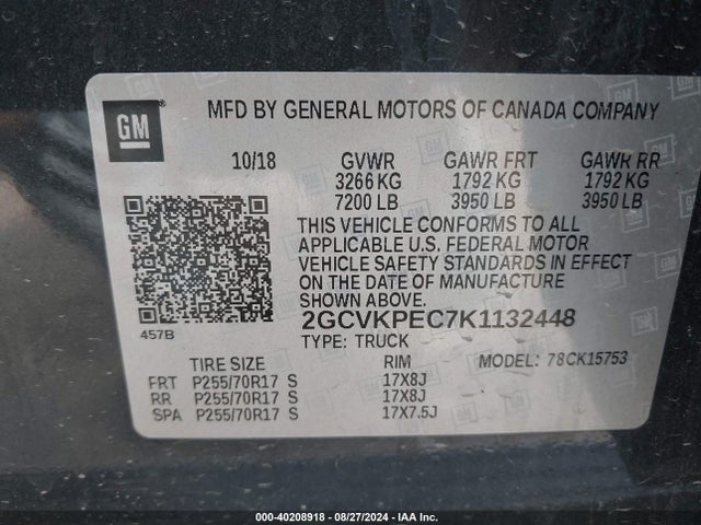 Chevrolet Silverado 1500 Ld Lt 2019 2GCVKPEC7K1132448 Image 9