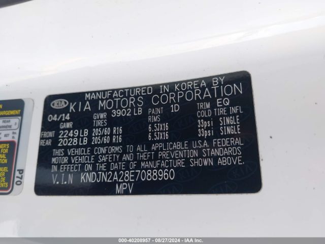 KNDJN2A28E7088960 KIA Soul