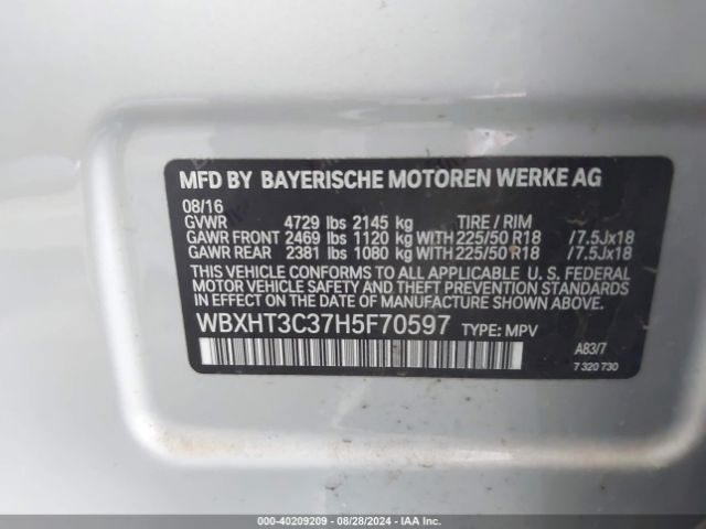 WBXHT3C37H5F70597 BMW X1 Xdrive28i