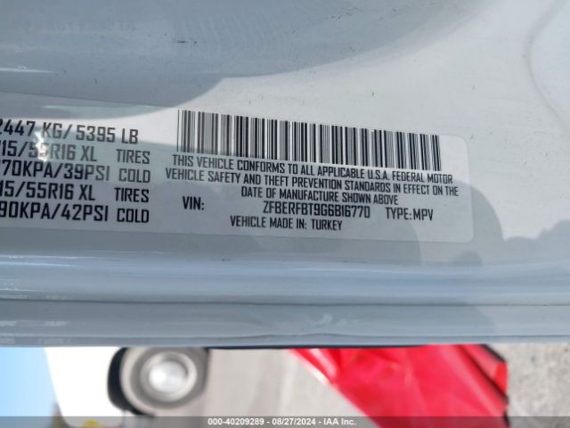 ZFBERFBT9G6B16770 RAM Promaster City Tradesman Slt
