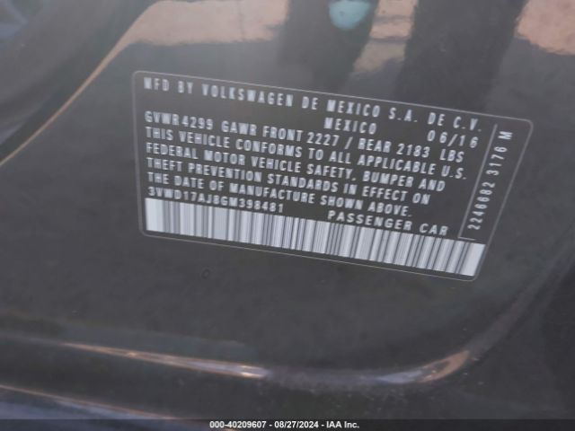 3VWD17AJ8GM398481 Volkswagen Jetta 1.8t Sport