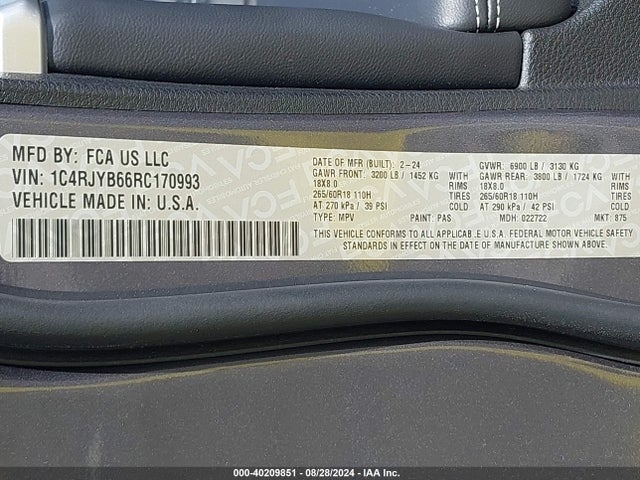 Jeep Grand Cherokee 4xe 2024 1C4RJYB66RC170993 Image 9