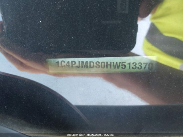 1C4PJMDS0HW513370 Jeep Cherokee High Altitude 4x4