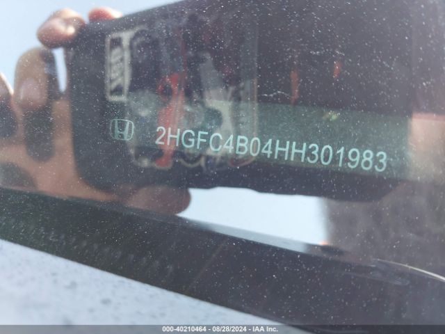 2HGFC4B04HH301983 Honda Civic Lx-p