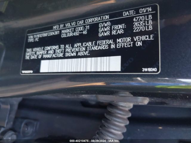 YV1612TB6F2304361 Volvo S60 T5 Premier