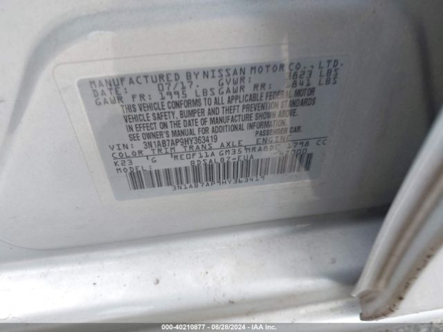 3N1AB7AP9HY363419 Nissan SENTRA S