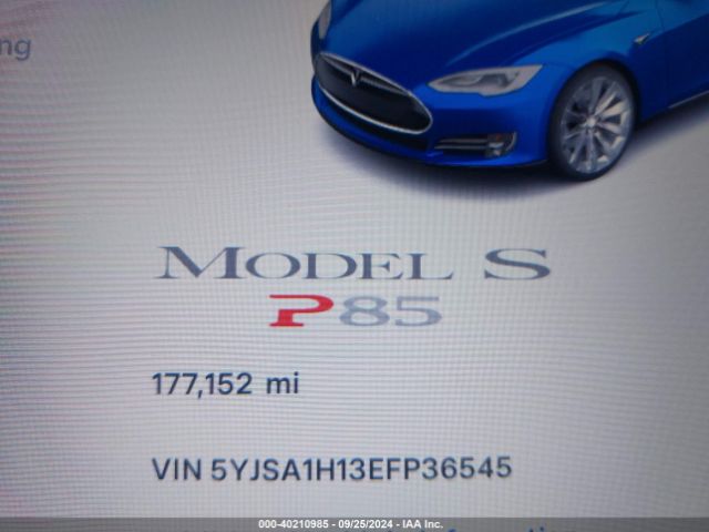 5YJSA1H13EFP36545 Tesla Model S P85