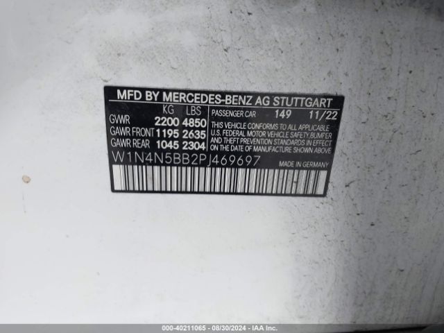 W1N4N5BB2PJ469697 Mercedes-Benz Amg Gla 35 4matic