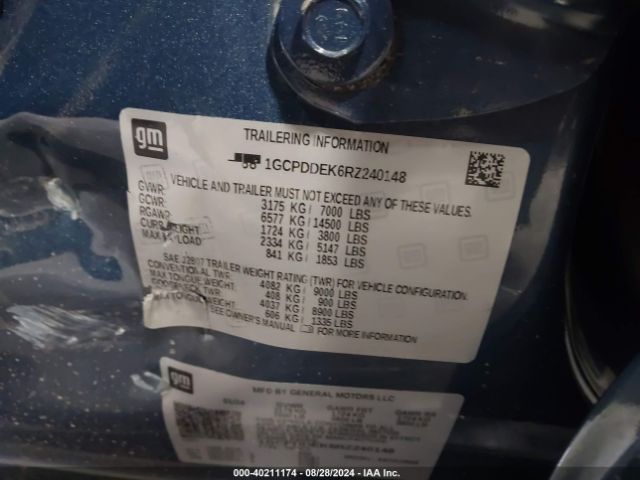 1GCPDDEK6RZ240148 Chevrolet Silverado 1500 4wd  Short Bed Lt