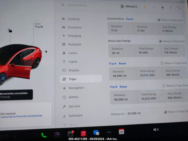 5YJ3E1EAXJF052258 Tesla Model 3 Long Range/mid Range