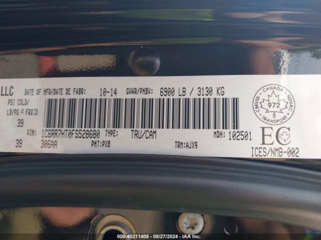 1C6RR7HT0FS528680 RAM 1500 Sport