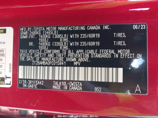 Lexus Rx 350 Premium 2023 2T2BAMBA0PC015841 Image 9