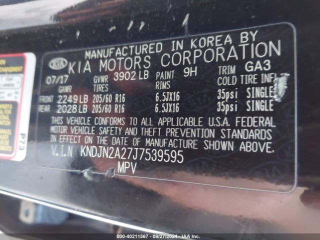 KNDJN2A27J7539595 KIA Soul