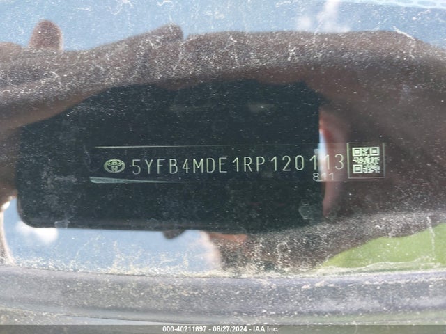 Продажа на аукционе авто 2024 Toyota Corolla Le, vin: 5YFB4MDE1RP120113, номер лота: 40211697