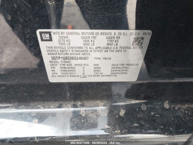 3GTP1UEC8EG248487 GMC Sierra 1500 Sle