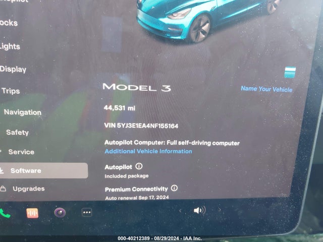 2022 TESLA MODEL 3 5YJ3E1EA4NF155164 Photo 6