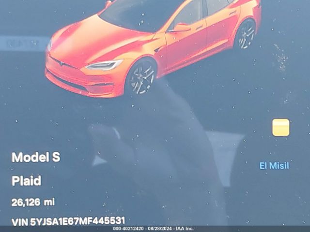 5YJSA1E67MF445531 Tesla Model S Plaid Tri Motor All-wheel Drive