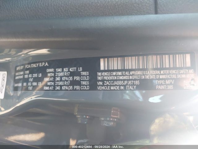 ZACCJABB5JPJ67185 Jeep Renegade Latitude Fwd