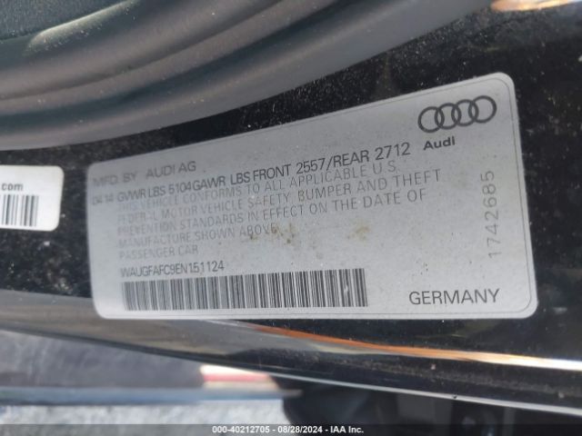 WAUGFAFC9EN151124 Audi A6 2.0t Premium
