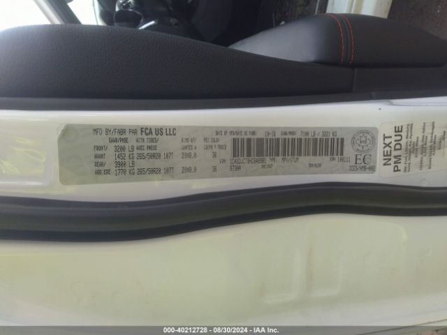 1C4SDJCT8HC648981 Dodge Durango R/t