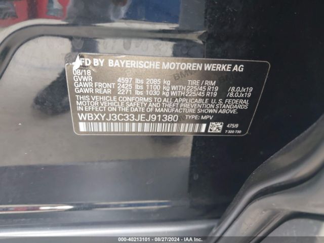 WBXYJ3C33JEJ91380 BMW X2 Sdrive28i
