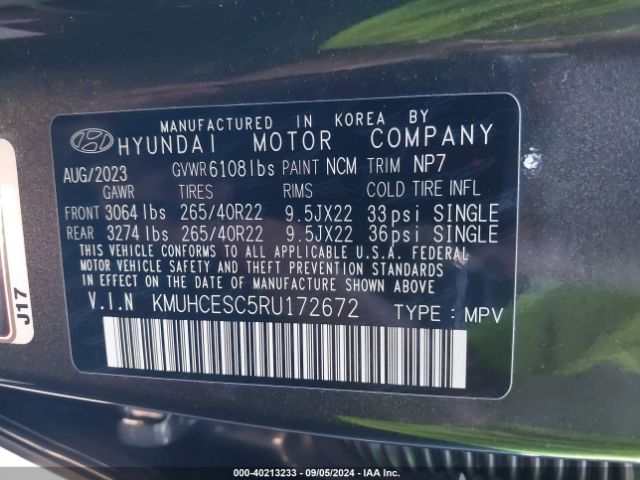 KMUHCESC5RU172672 Genesis Gv80 3.5t Awd