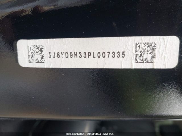 5J8YD9H33PL007335 Acura Mdx Standard