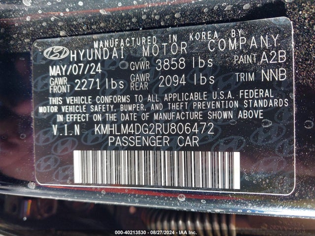 Hyundai ELANTRA SEL 2024 KMHLM4DG2RU806472 Image 9
