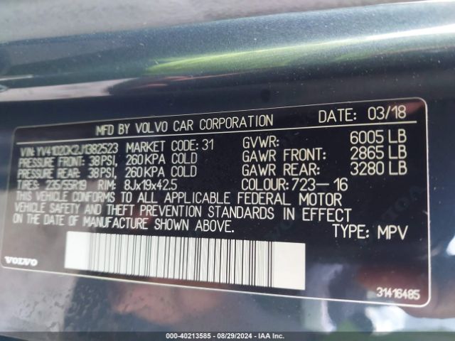 YV4102CK2J1382523 Volvo Xc90 T5 Momentum