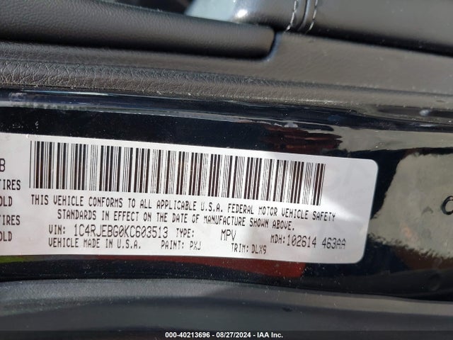 1C4RJEBG0KC603513 Jeep Grand Cherokee Limited 4x2