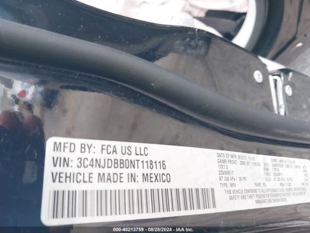 3C4NJDBB0NT118116 Jeep Compass Latitude 4x4