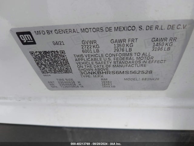 Chevrolet Blazer Awd 2lt 2021 3GNKBHRS6MS562528 Image 9