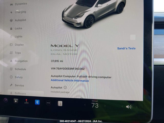 2022 TESLA MODEL Y 7SAYGDEE8NF363362 Photo 6