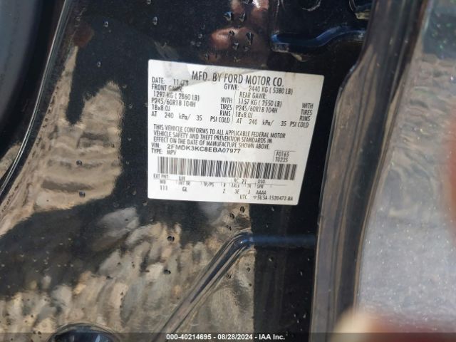 2FMDK3KC8EBA07977 Ford Edge Limited