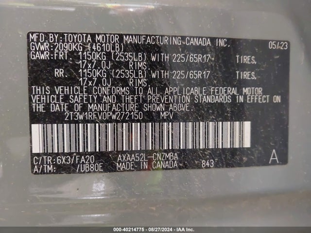 Toyota Rav4 Xle 2023 2T3W1RFV0PW272150 Image 9