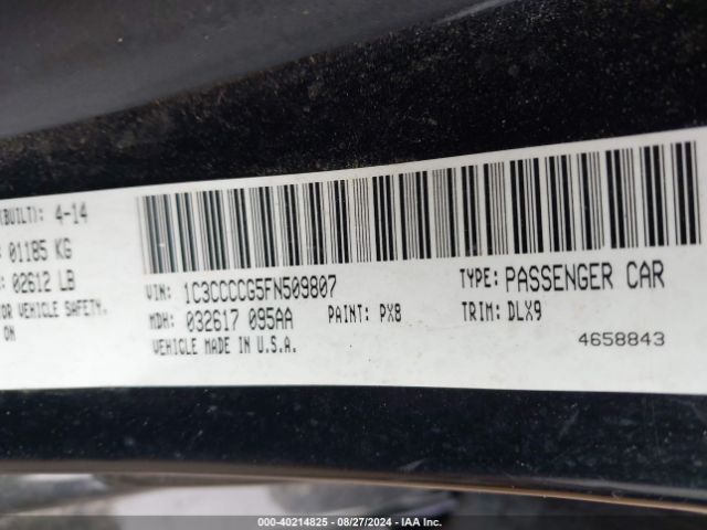 1C3CCCCG5FN509807 Chrysler 200 C