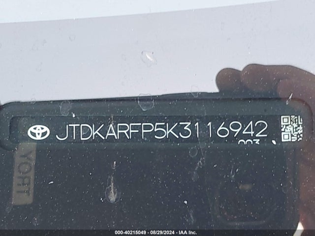 JTDKARFP5K3116942 Toyota Prius Prime Advanced