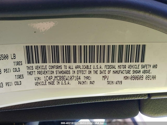 Jeep Cherokee Latitude 2014 1C4PJMCB9EW107164 Image 9