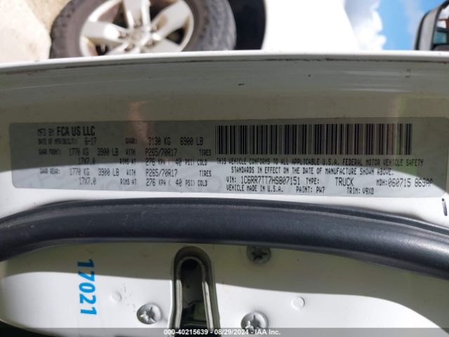 1C6RR7TT7HS807151 RAM 1500 Slt  4x4 6'4 Box