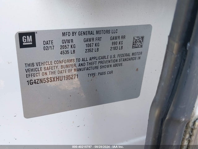 1G4ZN5SSXHU195271 Buick Lacrosse Preferred