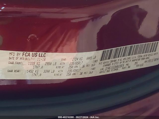 2C4RC1EG3HR622670 Chrysler Pacifica Touring-l Plus