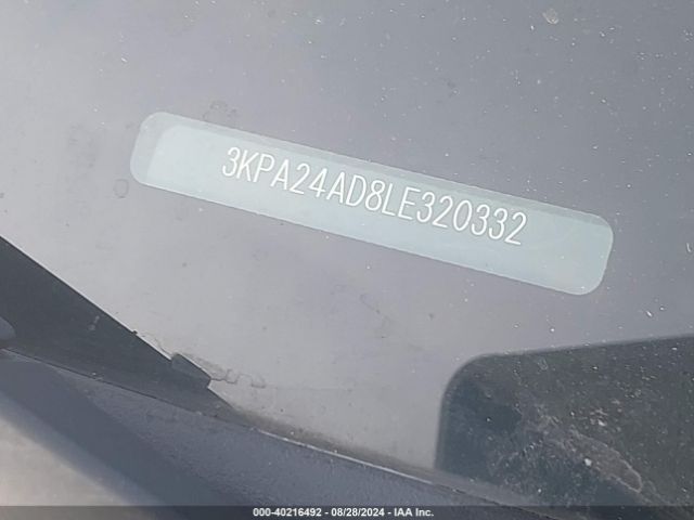 3KPA24AD8LE320332 KIA RIO S